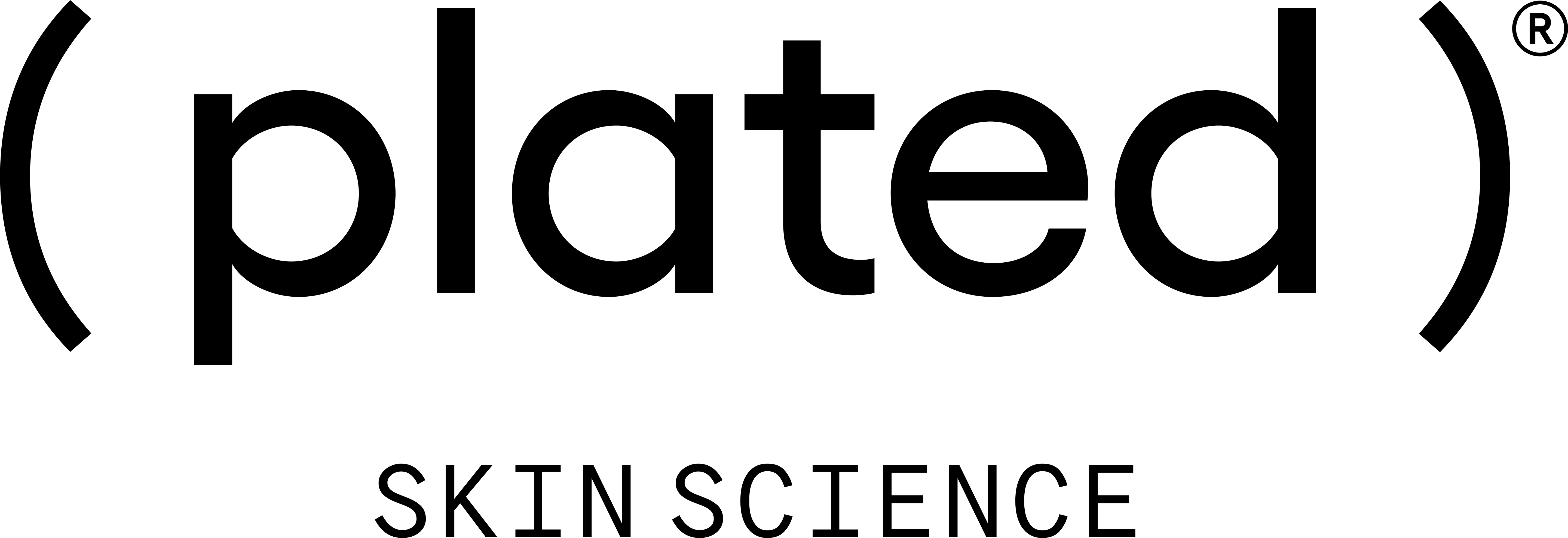 (plated) Skin Science logo